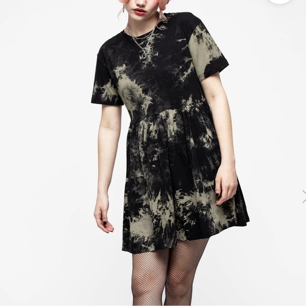 Disturbia Grievance Tie Dye Skater Dress